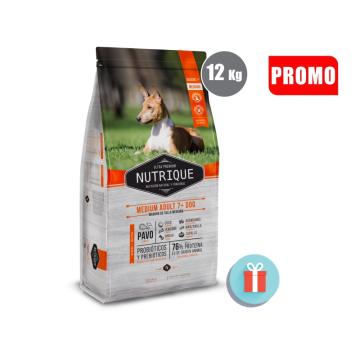 Nutrique medium adult dog mas de 7 años 12kg