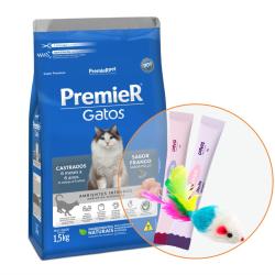 Premier gatos adulto castrado 6 meses a 6 años 1.5kg