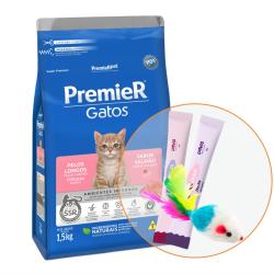 Premier gatos pelo largo cachorro 1.5kg